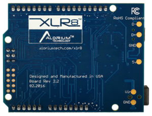 XLR8 Bottom : Arduino-Compatible Altera Max 10 FPGA Development Board